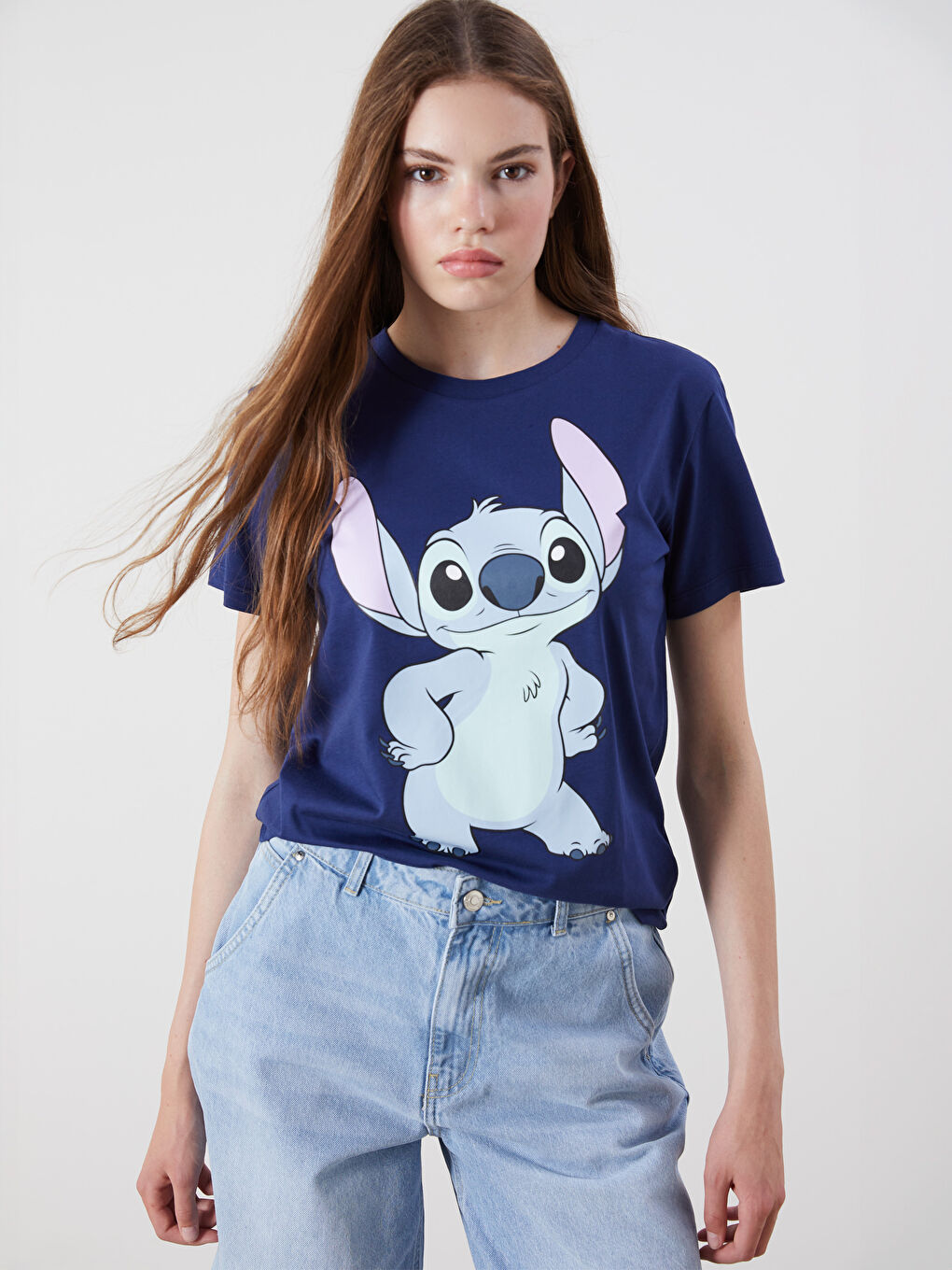 XSIDE Crew Neck Stitch Printed Women's T-Shirt -S5R550Z8-HPN