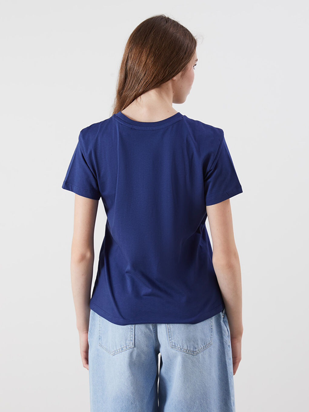 XSIDE Crew Neck Stitch Printed Women's T-Shirt -S5R550Z8-HPN