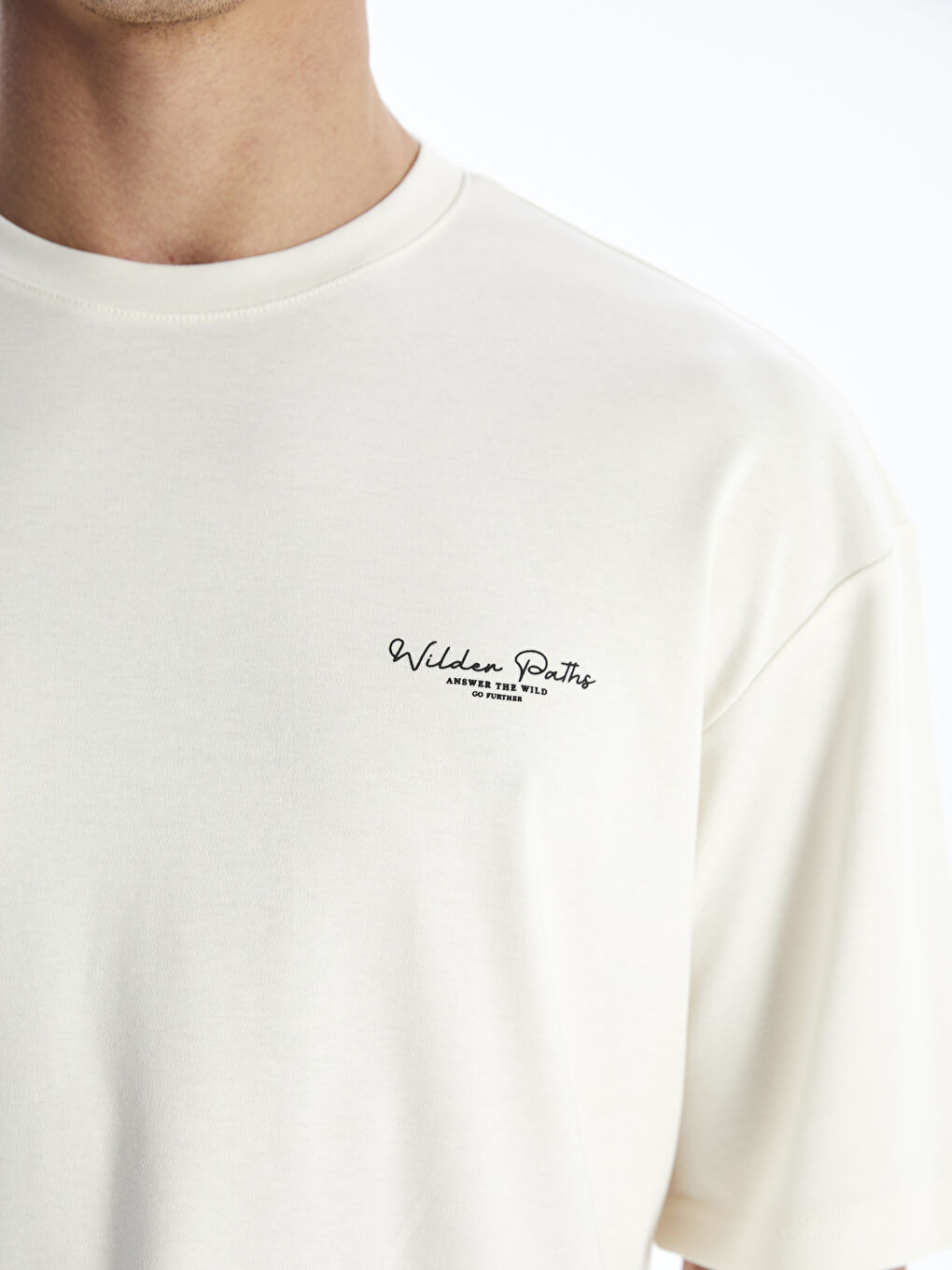 LCW Vision Crew Neck Printed Men's T-Shirt -S5R555Z8-FES