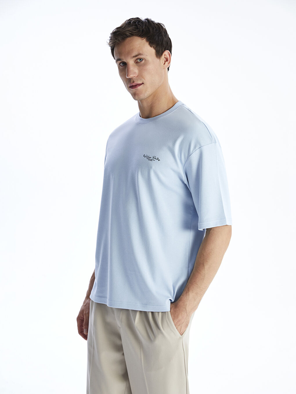 LCW Vision Crew Neck Printed Men's T-Shirt -S5R555Z8-G9Q