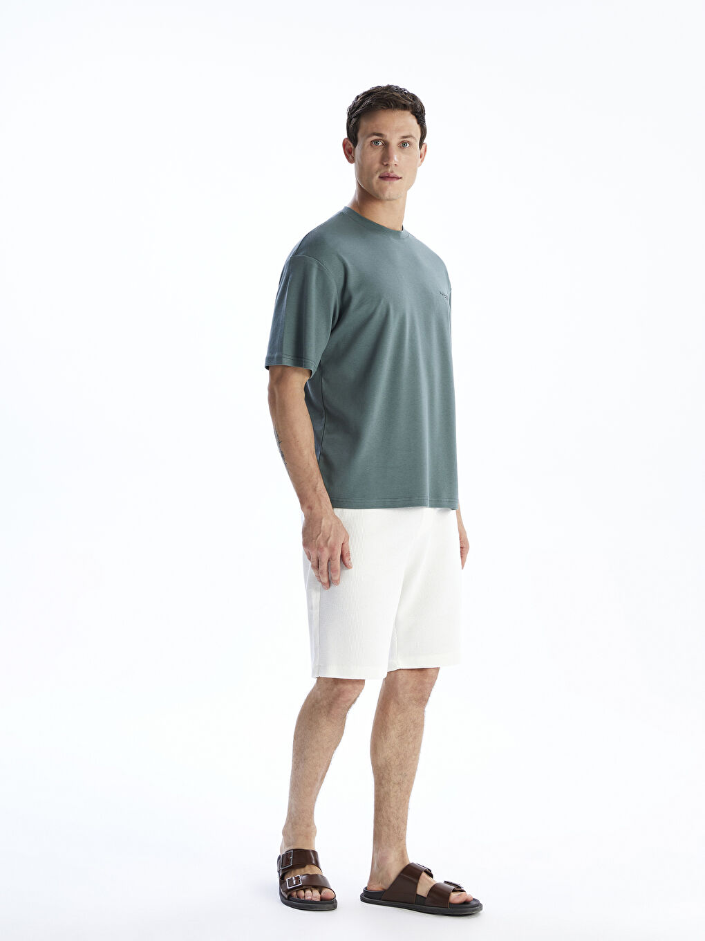 LCW Vision Crew Neck Printed Men's T-Shirt -S5R555Z8-H9D