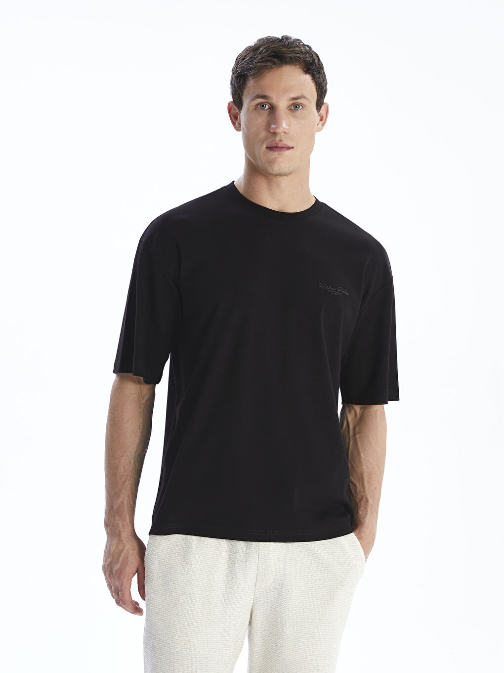 LCW Vision Crew Neck Printed Men's T-Shirt -S5R555Z8-ZGY