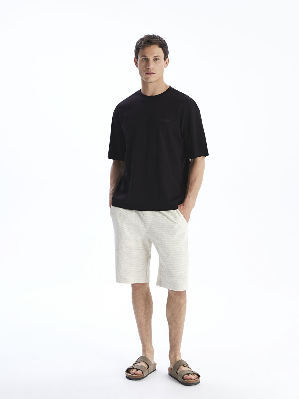 LCW Vision Crew Neck Printed Men's T-Shirt -S5R555Z8-ZGY