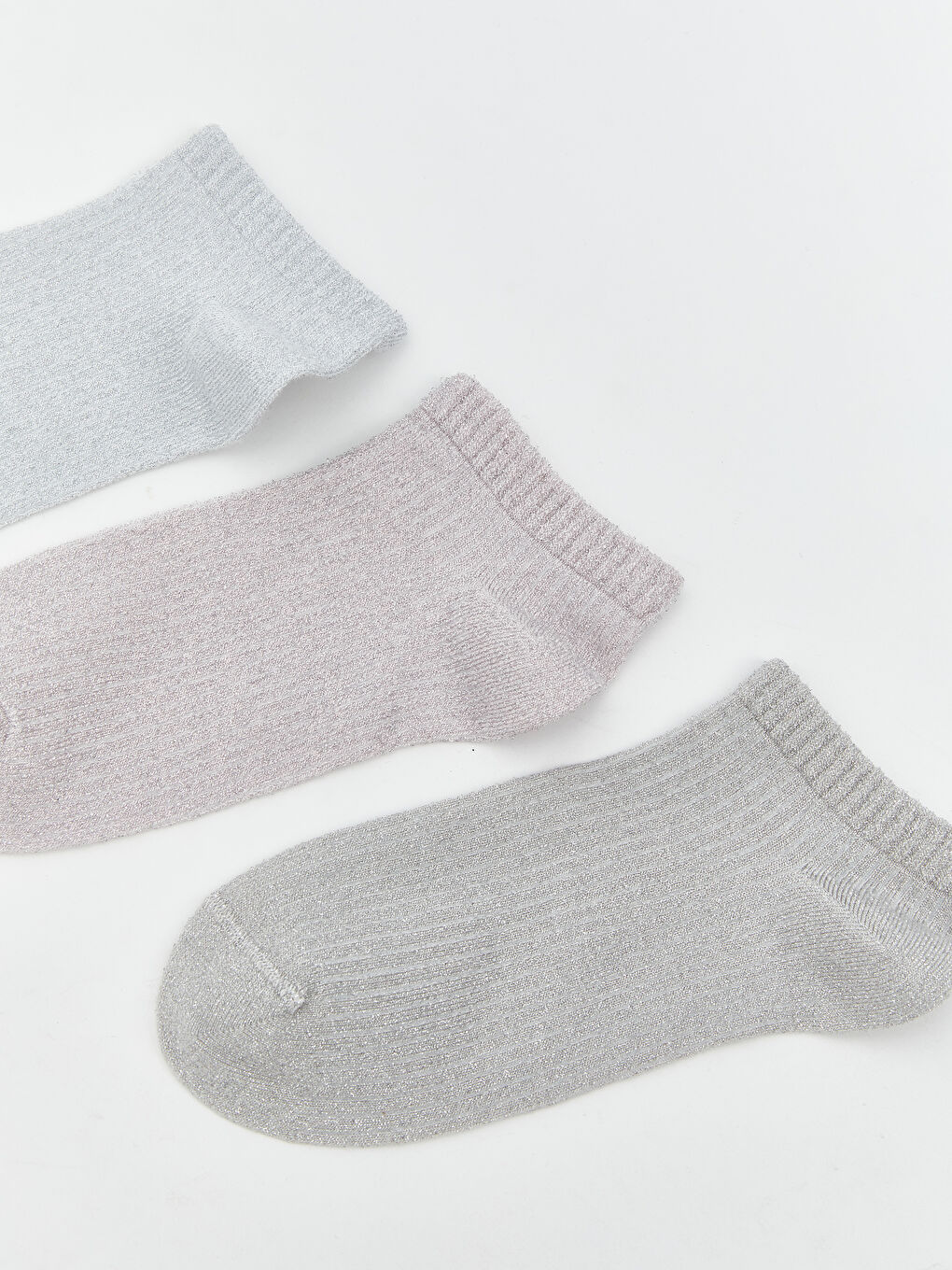 Woman ECRU Trainer Socks -S5R561Z8-FDU