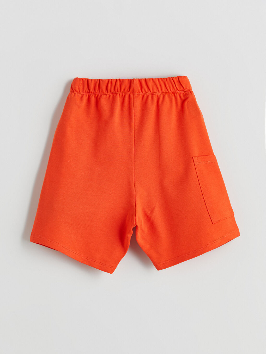 Turuncu Beli Lastikli Basic Erkek Çocuk Şort-1