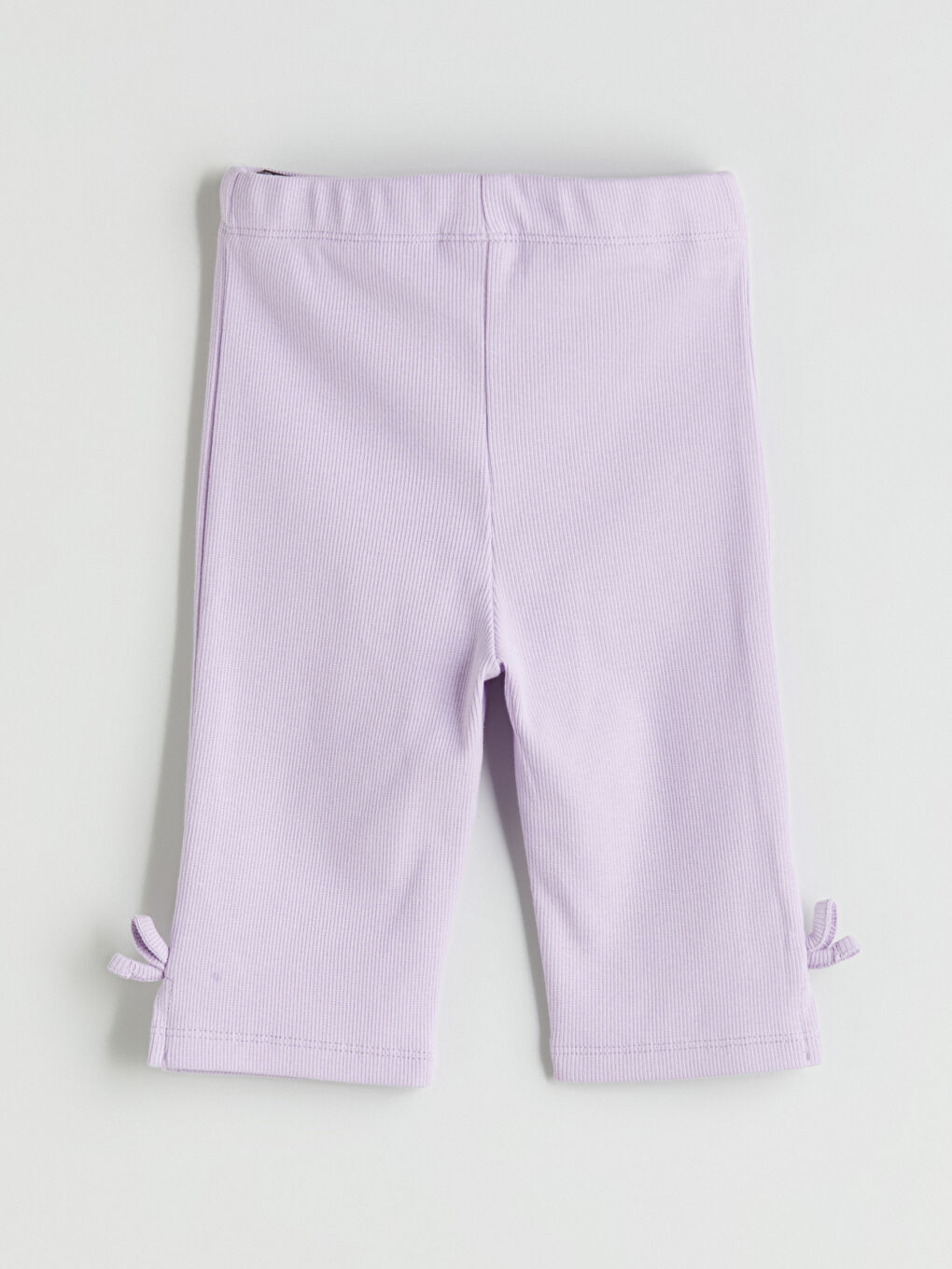 Lila Fitilli Kız Çocuk Tayt-1