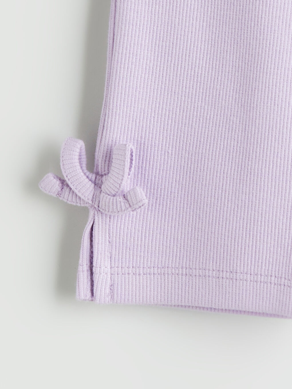 Lila Fitilli Kız Çocuk Tayt-2