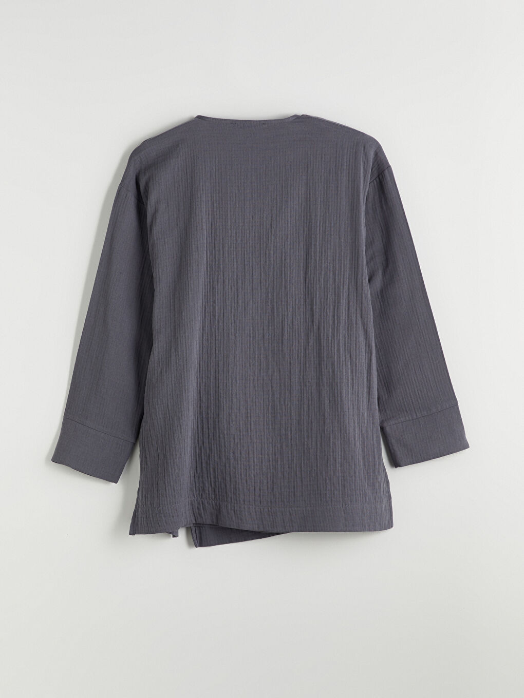 Double Breasted Textured Women's Kimono -S5R592Z8-JNL
