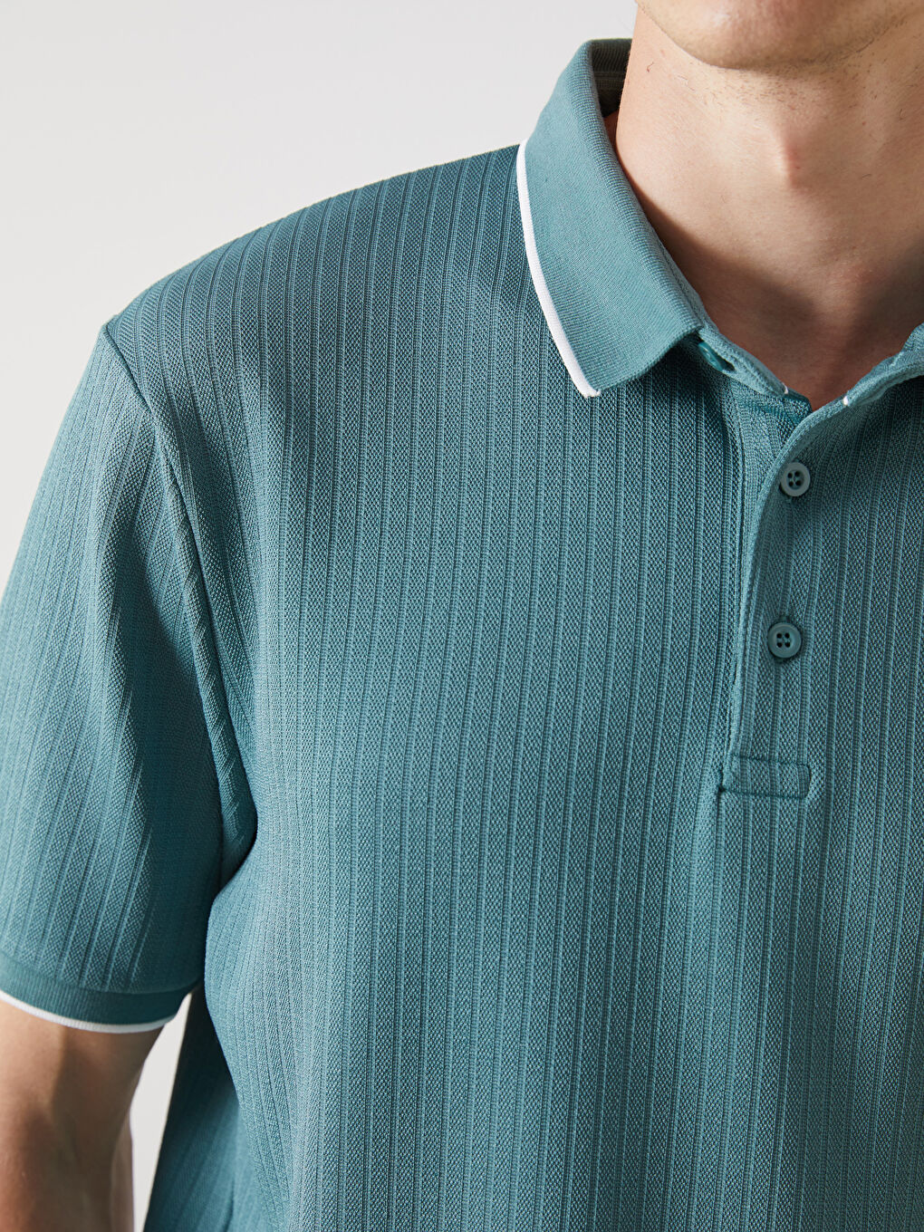 LCW Vision Men's Polo Neck T-Shirt -S5R598Z8-HMP