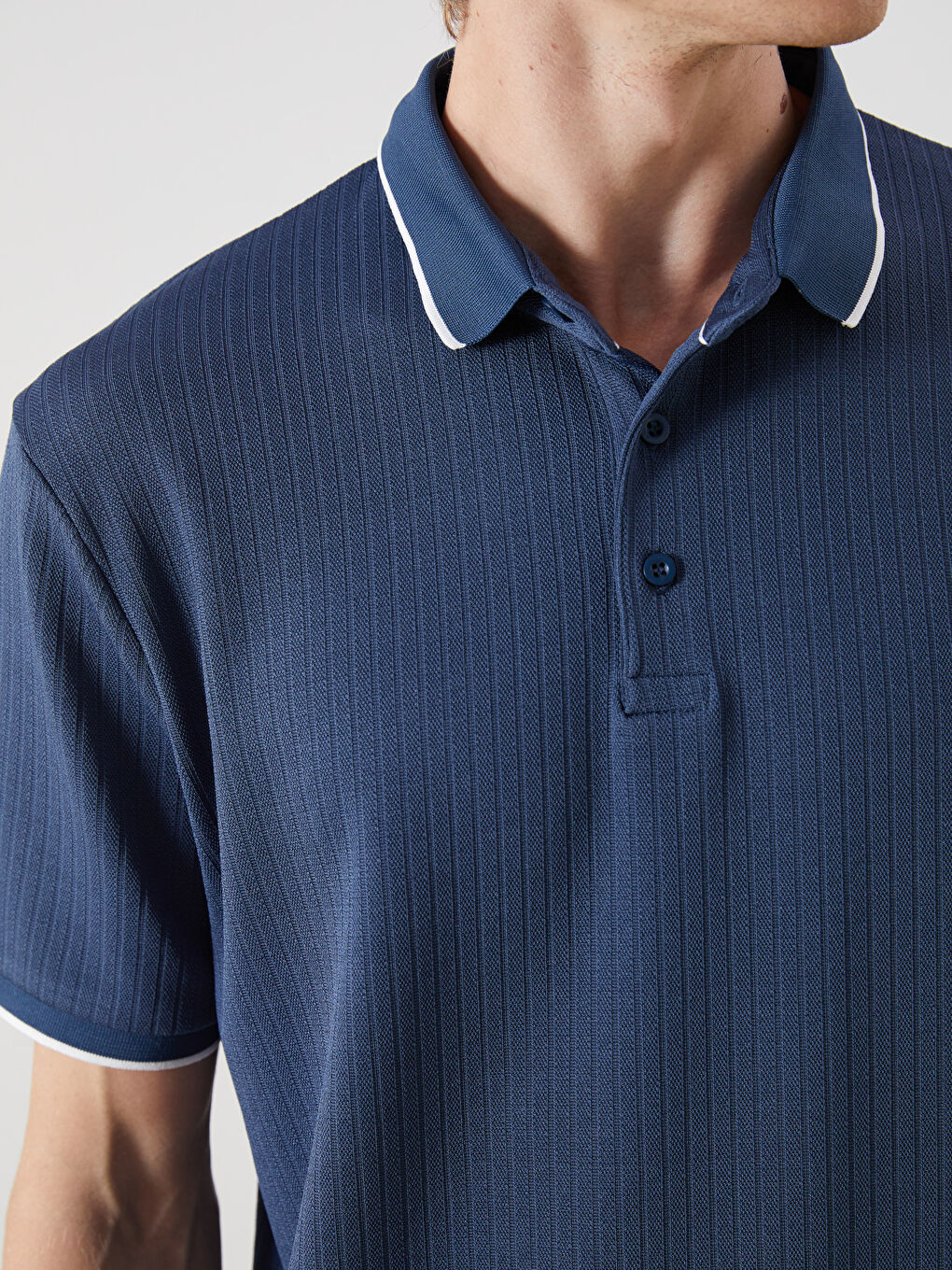 LCW Vision Men's Polo Neck T-Shirt -S5R598Z8-R4M