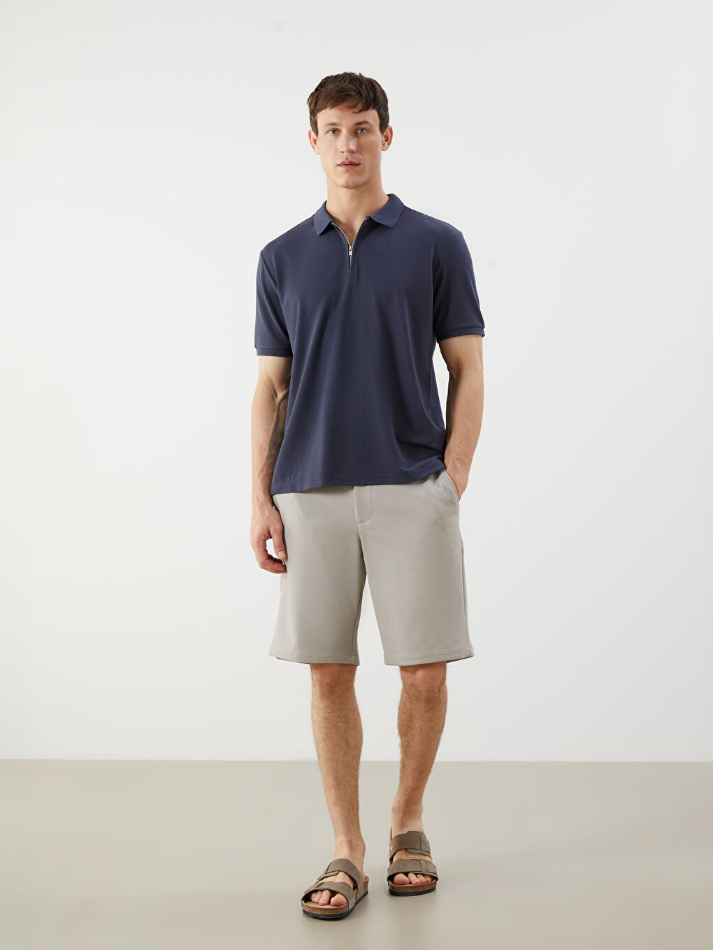 LCW Vision Polo Neck Jersey Men's T-Shirt -S5R599Z8-18U