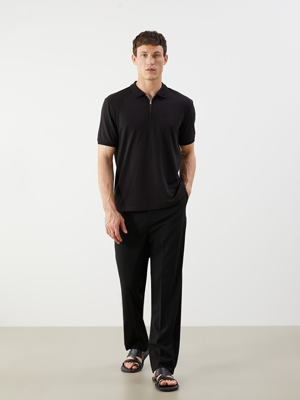 LCW Vision Polo Neck Jersey Men's T-Shirt -S5R599Z8-CVL