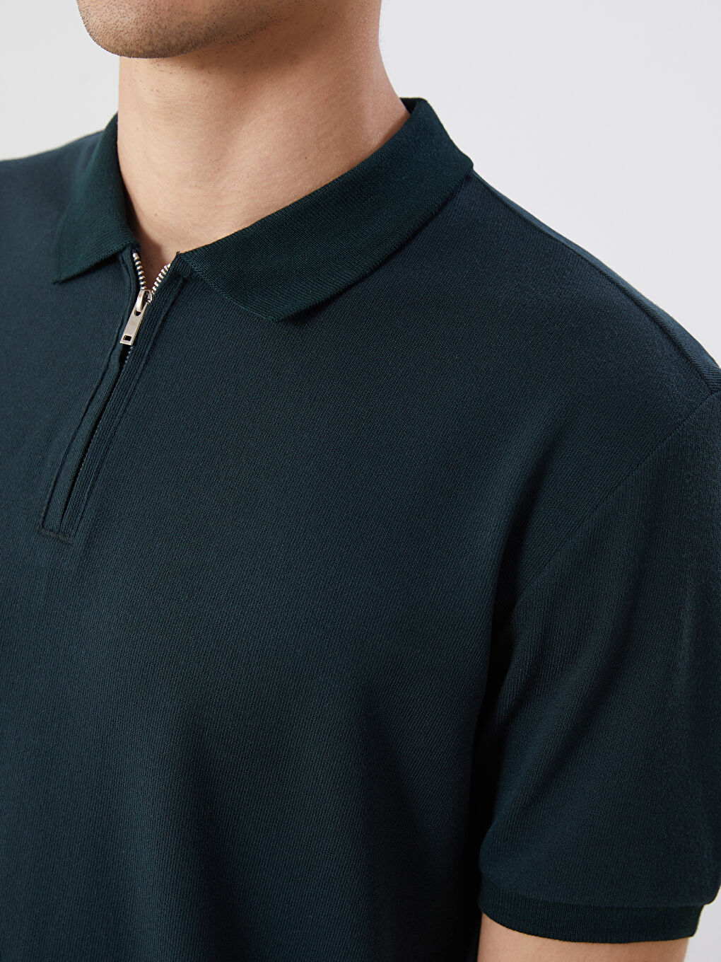 LCW Vision Polo Neck Jersey Men's T-Shirt -S5R599Z8-CYB
