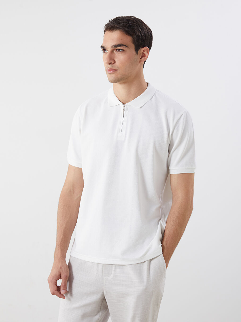 LCW Vision Polo Neck Jersey Men's T-Shirt -S5R599Z8-R9J