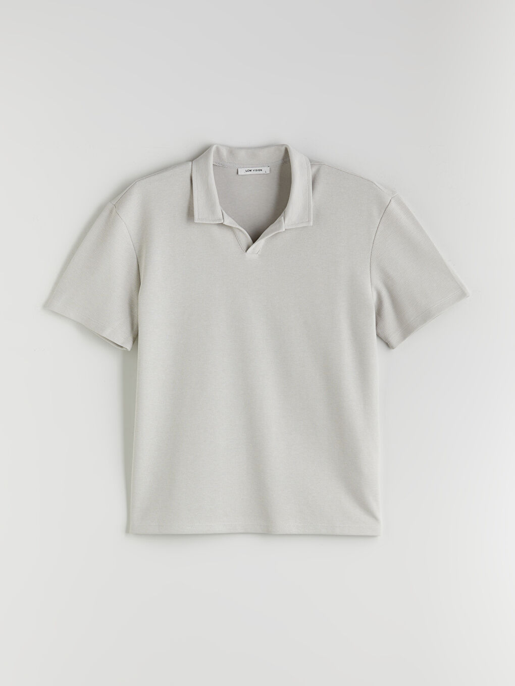 Bej Polo Yaka Pike Erkek Tişört-4