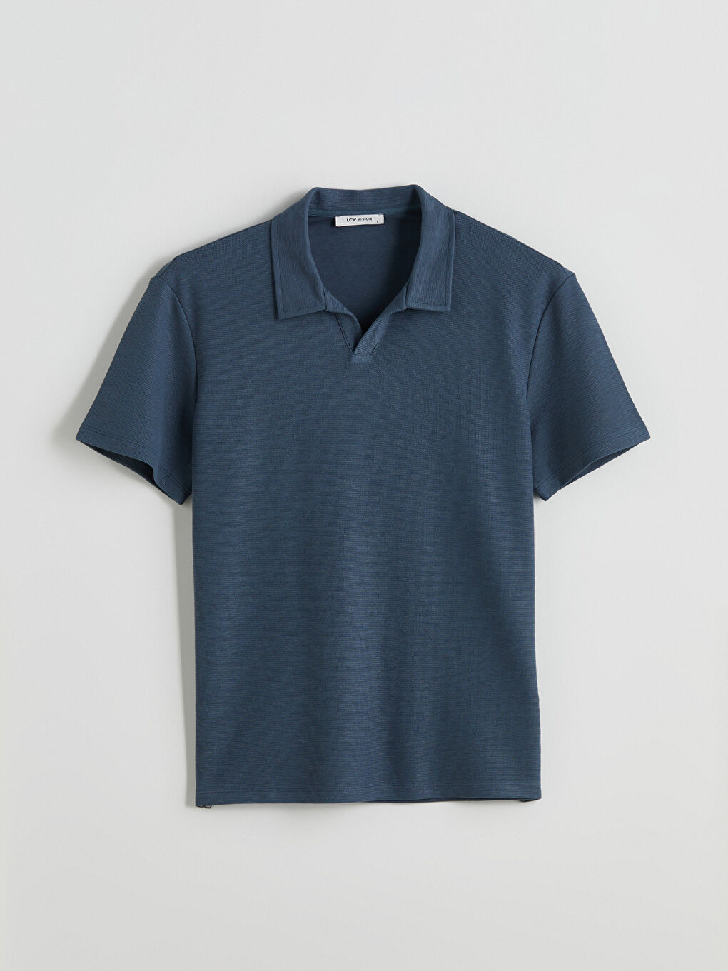 Petrol Polo Yaka Pike Erkek Tişört-4