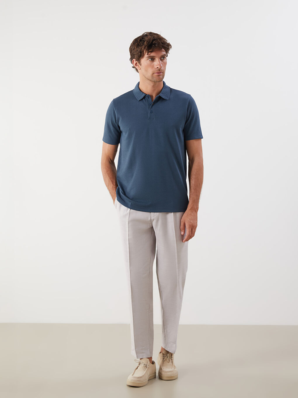 SOUTHBLUE Polo Neck Jersey Men's T-Shirt -S5R607Z8-CYB