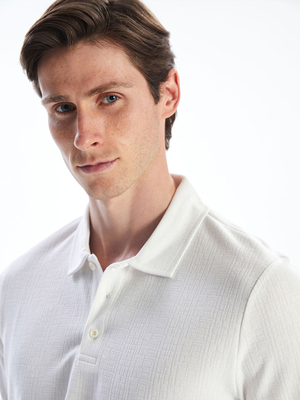 SOUTHBLUE Polo Neck Jersey Men's T-Shirt -S5R607Z8-R9J