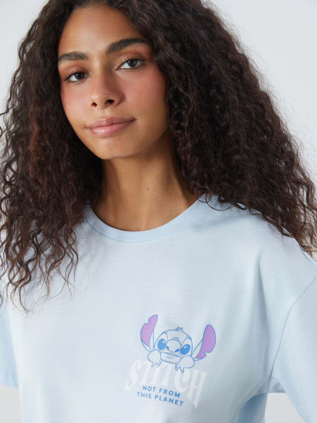 XSIDE Crew Neck Stitch Printed Women's T-Shirt -S5R617Z8-CU5