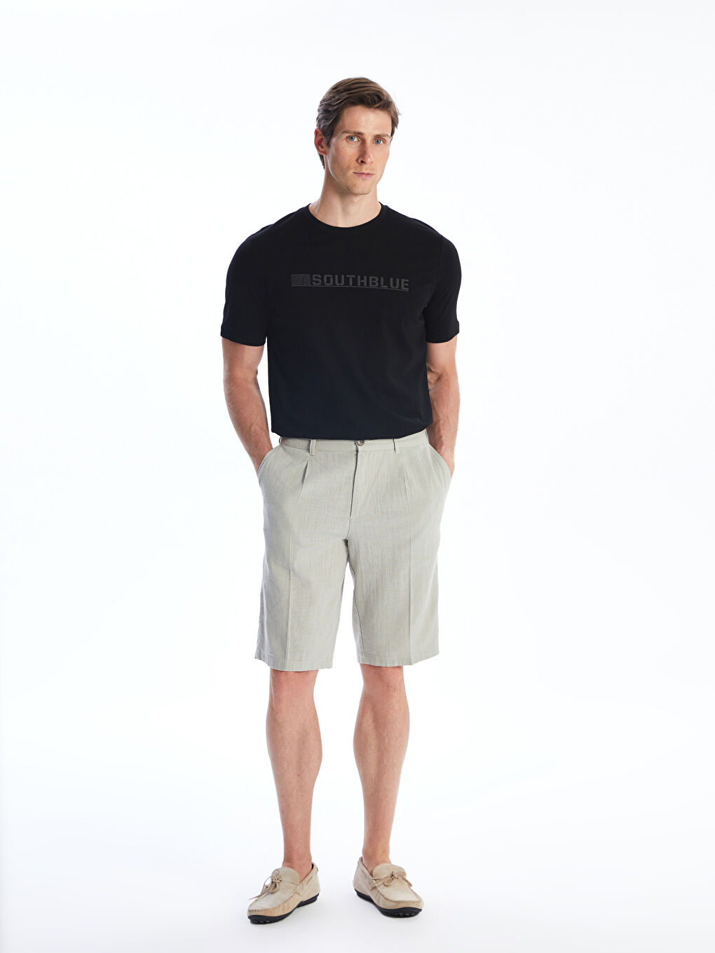 SOUTHBLUE Crew Neck Printed Jersey Men's T-Shirt -S5R653Z8-CVL