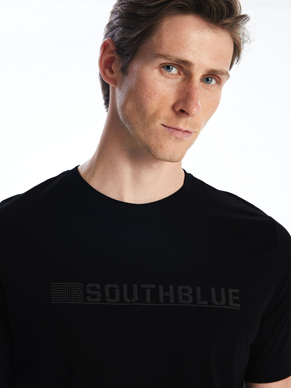 SOUTHBLUE Crew Neck Printed Jersey Men's T-Shirt -S5R653Z8-CVL