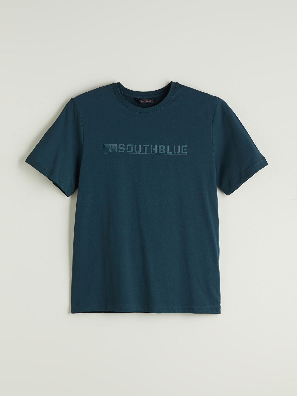 SOUTHBLUE Crew Neck Printed Jersey Men's T-Shirt -S5R653Z8-QT0