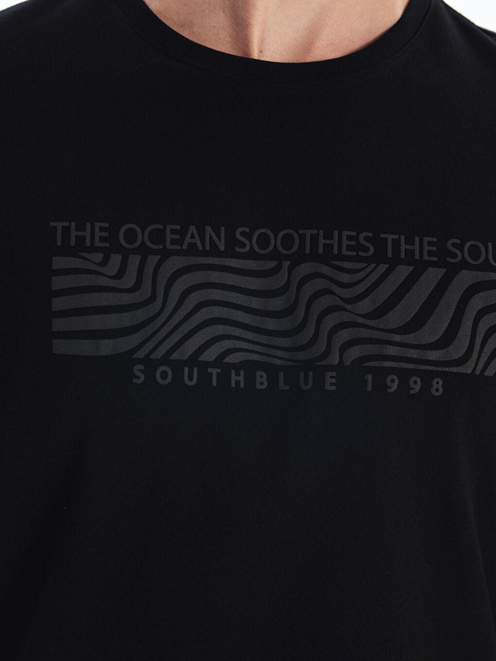 SOUTHBLUE Crew Neck Printed Jersey Men's T-Shirt -S5R656Z8-CVL