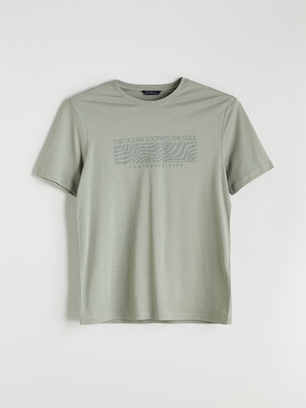 SOUTHBLUE Crew Neck Printed Jersey Men's T-Shirt -S5R656Z8-YVQ