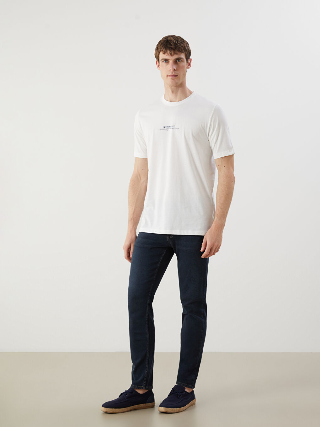 SOUTHBLUE Crew Neck Printed Jersey Men's T-Shirt -S5R658Z8-R9J