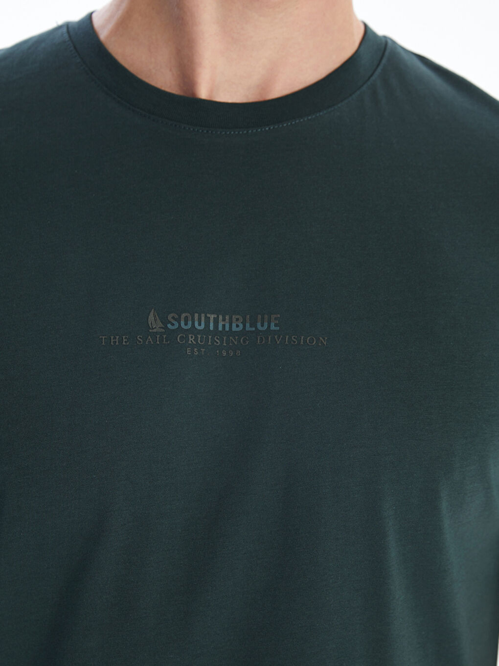 SOUTHBLUE Crew Neck Printed Jersey Men's T-Shirt -S5R658Z8-ZDJ