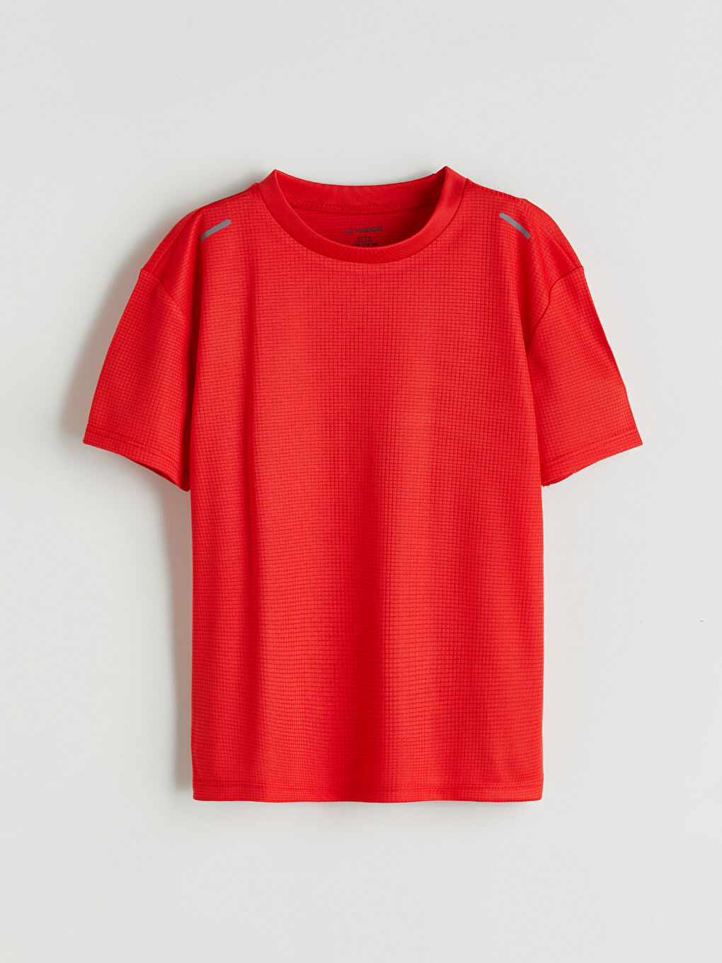 Kırmızı Bisiklet Yaka Baskılı Erkek Çocuk Tişört