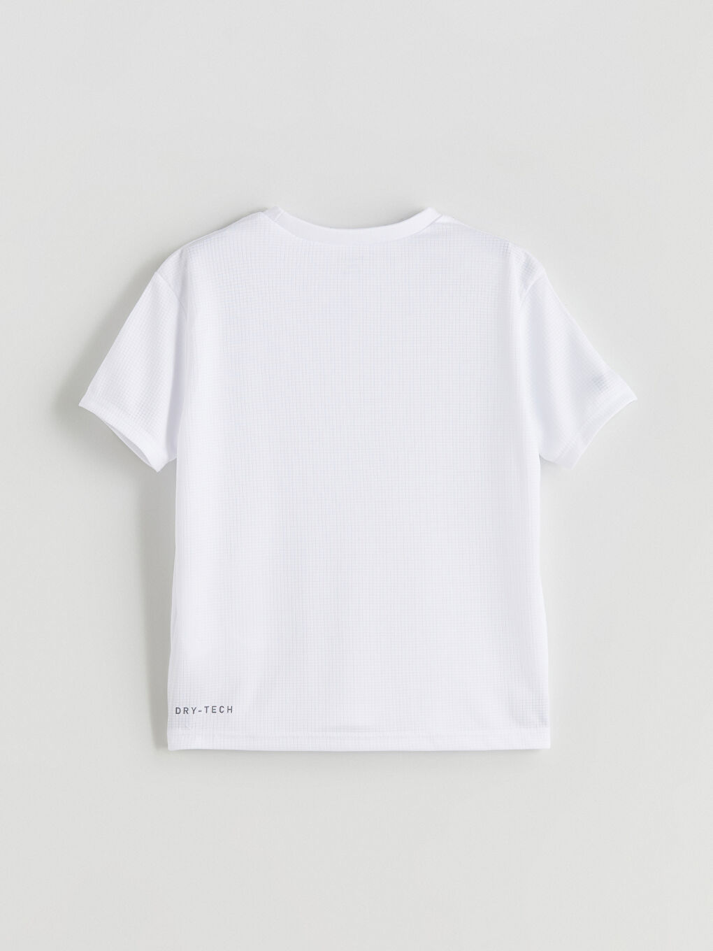 Beyaz Bisiklet Yaka Baskılı Erkek Çocuk Tişört-2