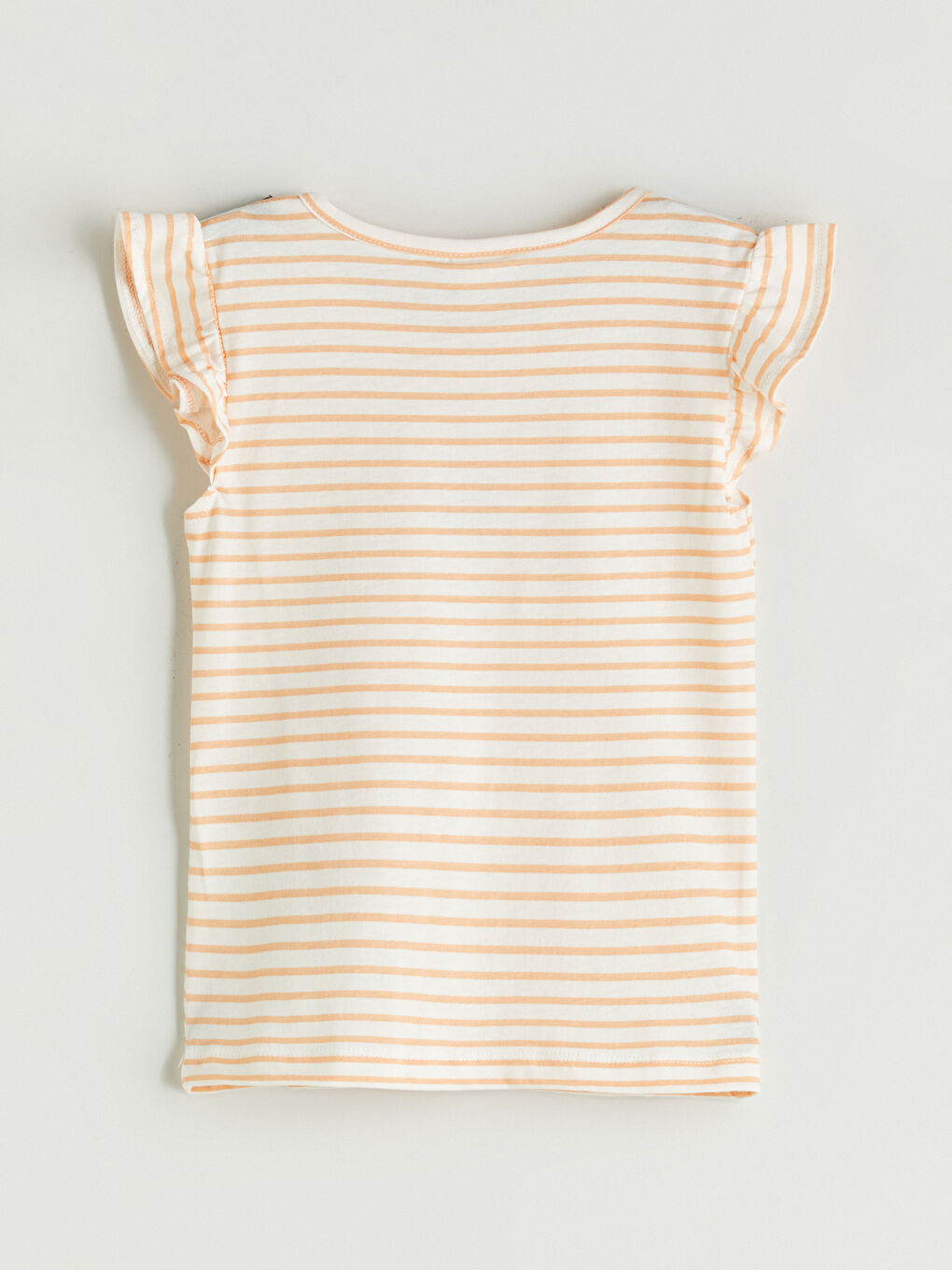 Crew Neck Striped Girls' T-Shirt 2 Pack -S5R665Z1-LFB