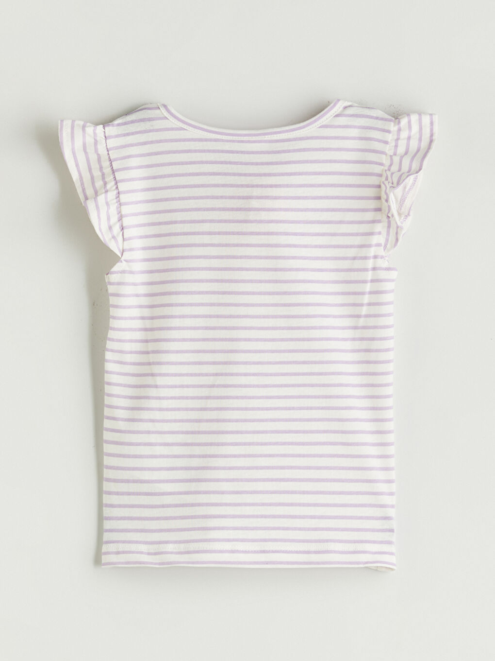 Crew Neck Striped Girls' T-Shirt 2 Pack -S5R665Z1-LFB