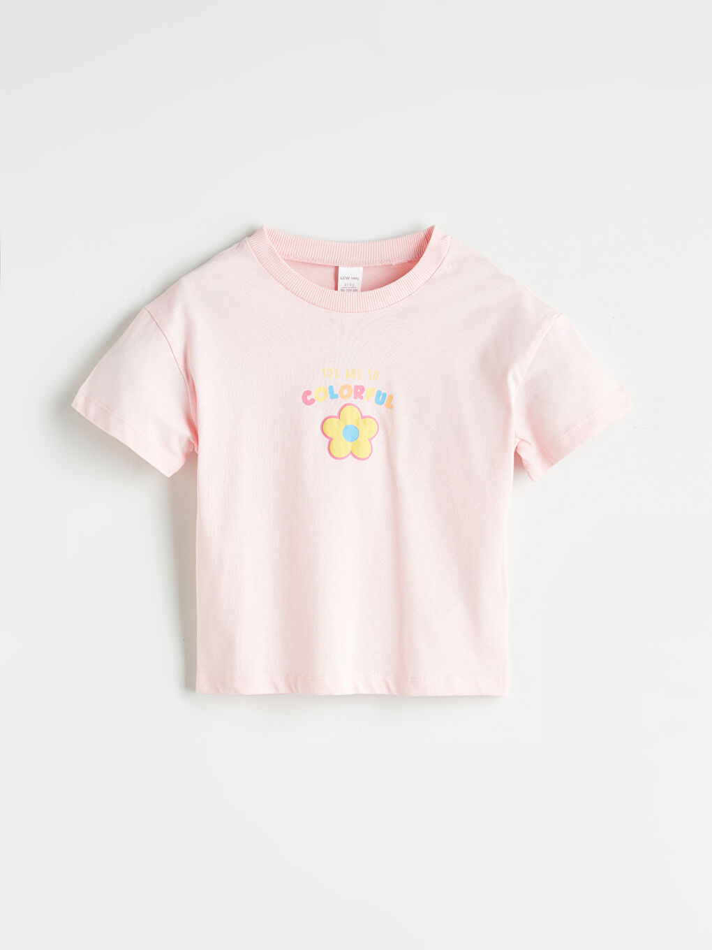 Crew Neck Floral Girls' T-Shirt 2 Pack -S5R666Z1-FES