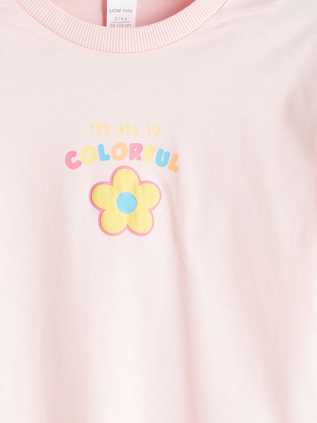 Crew Neck Floral Girls' T-Shirt 2 Pack -S5R666Z1-FES