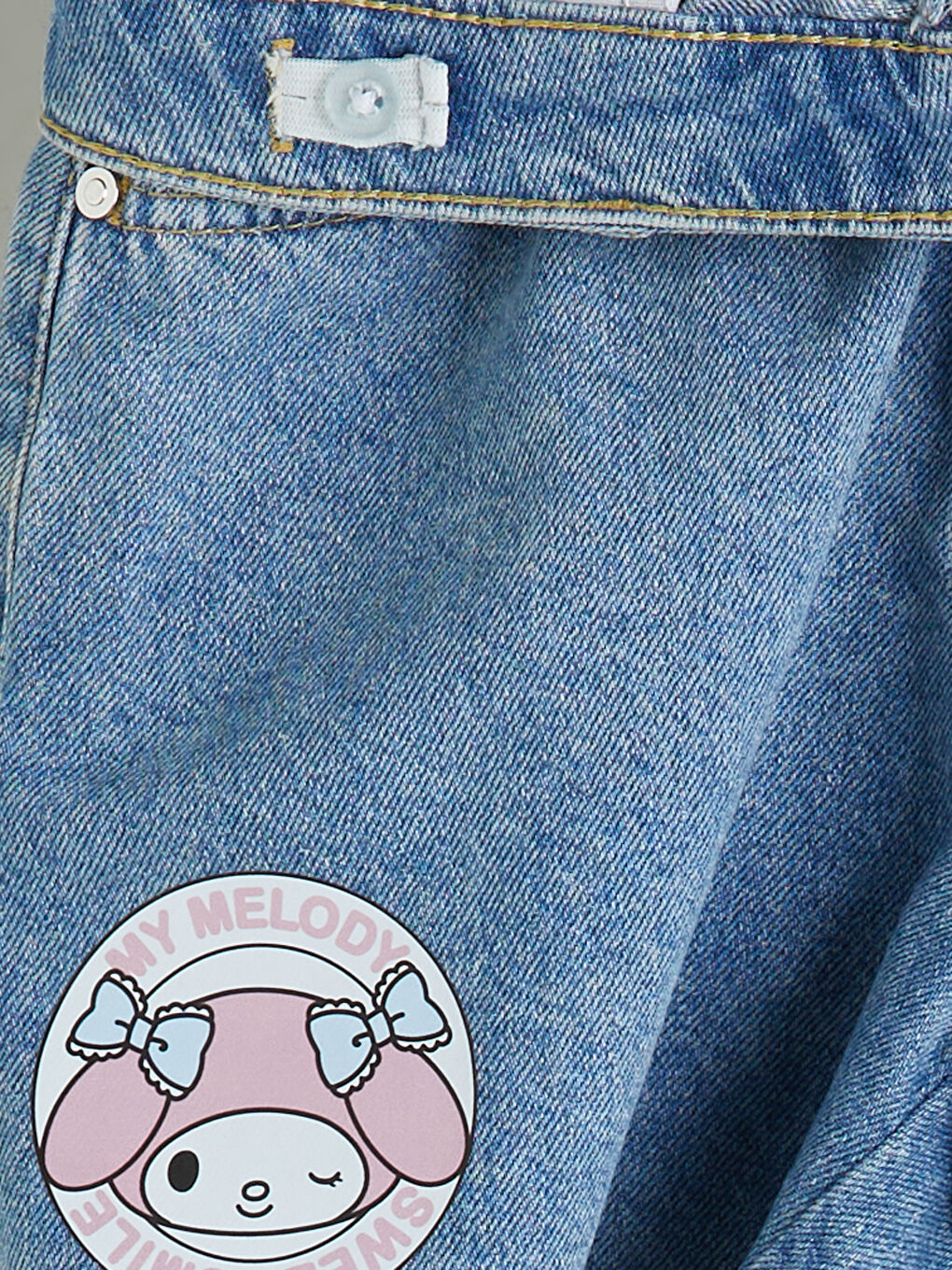 My Melody Printed Girls' Denim Shorts-3
