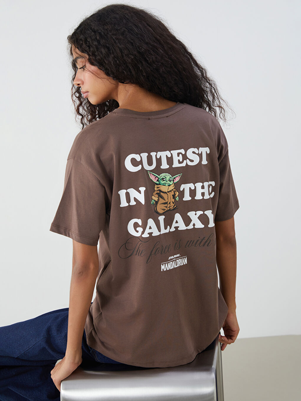 Crew Neck The Mandalorian Printed Women's T-Shirt