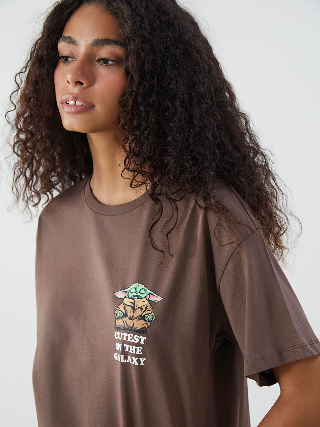 Crew Neck The Mandalorian Printed Women's T-Shirt-2