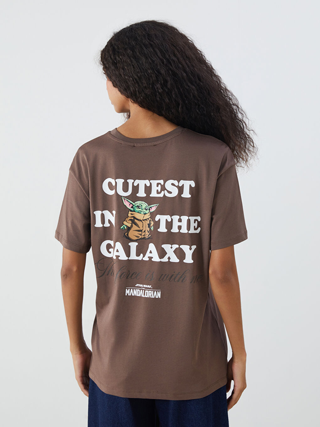 Crew Neck The Mandalorian Printed Women's T-Shirt-3