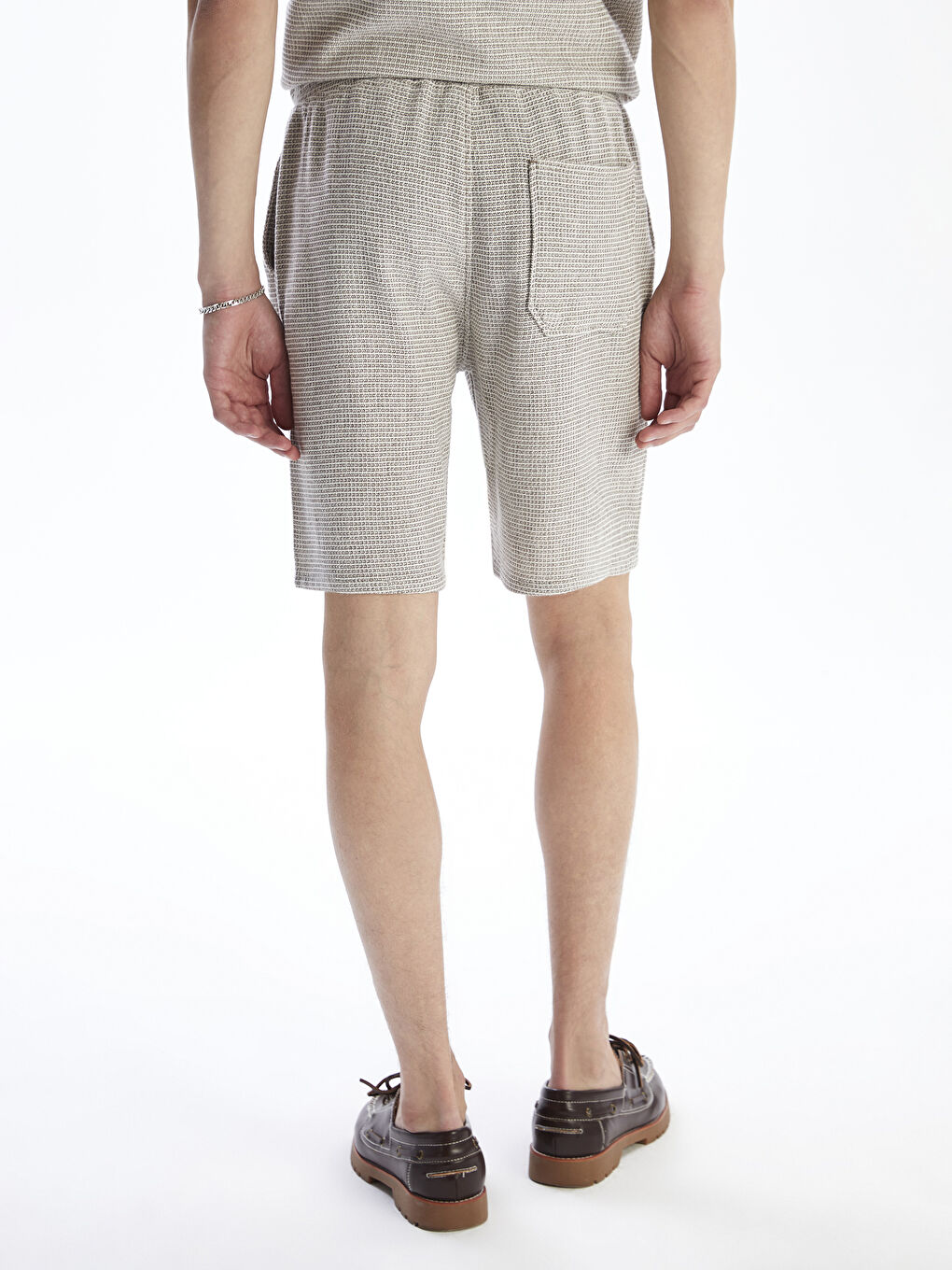 Kahverengi Rahat Kalıp Erkek Şort-3