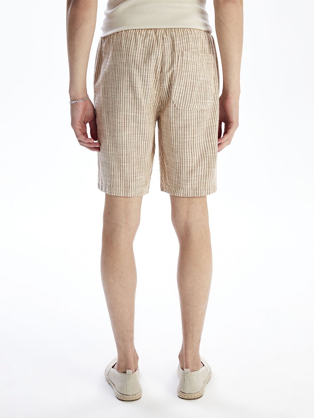 XSIDE Relaxed Fit Linen Look Men's Shorts -S5R708Z8-LF0