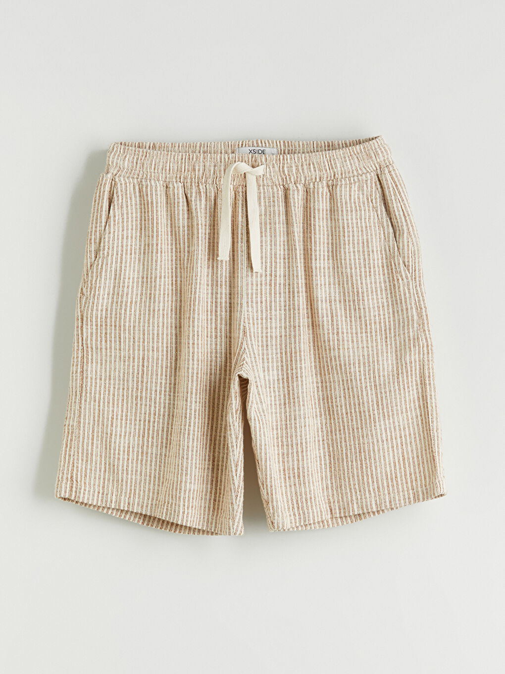 XSIDE Relaxed Fit Linen Look Men's Shorts -S5R708Z8-LF0