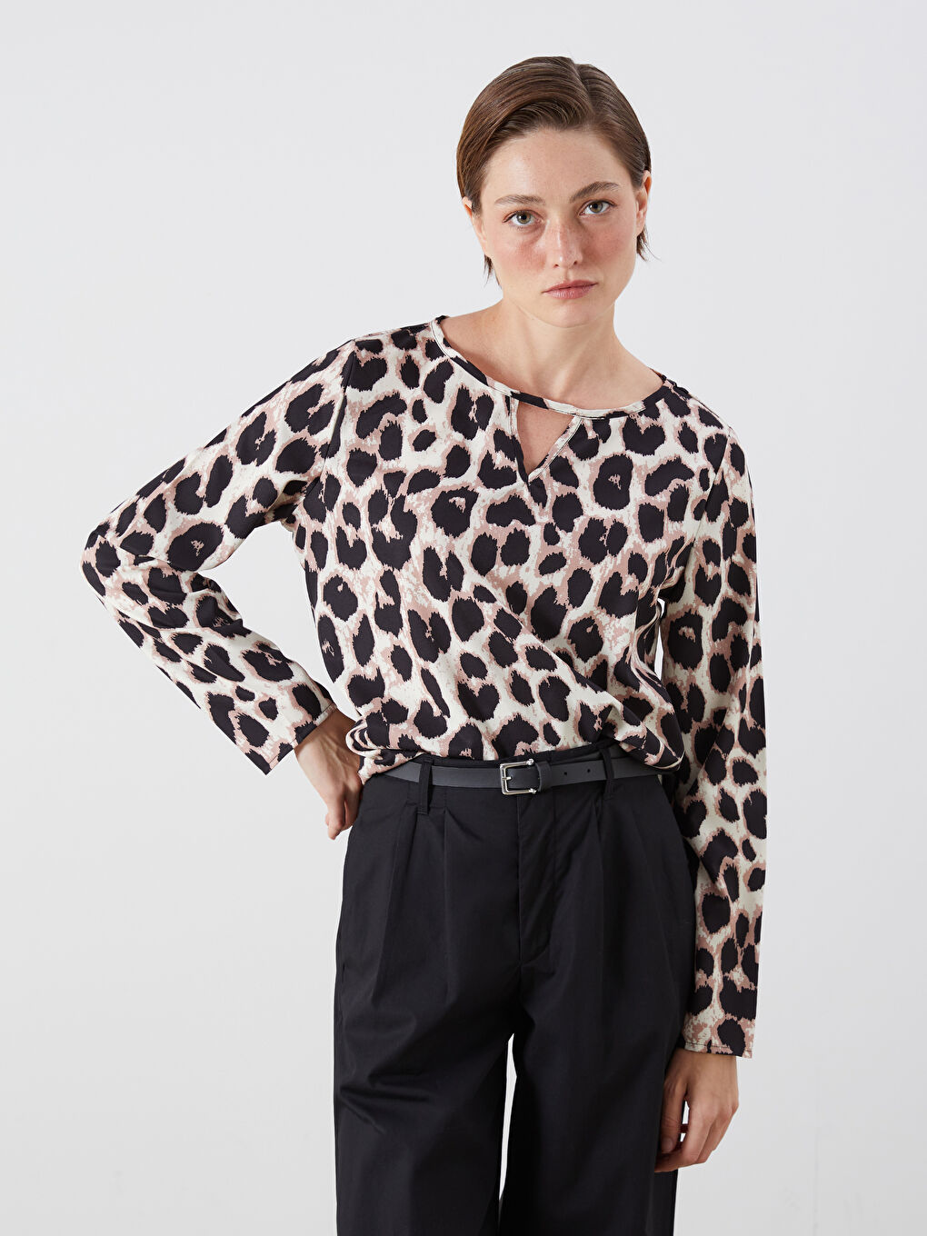 LCW Vision Woman BLACK Blouse -S5R711Z8-LQJ