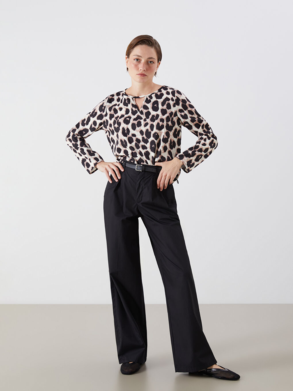 LCW Vision Woman BLACK Blouse -S5R711Z8-LQJ