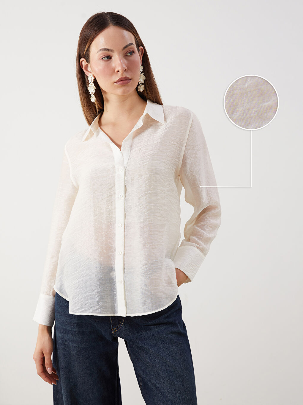 Oversize Women's Shirt -S5R735Z8-RQH