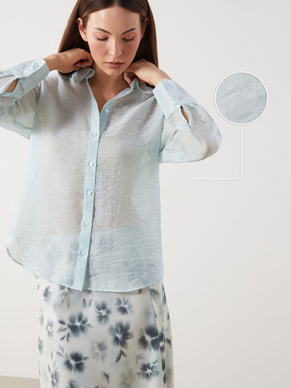 Oversize Women's Shirt -S5R735Z8-SHJ