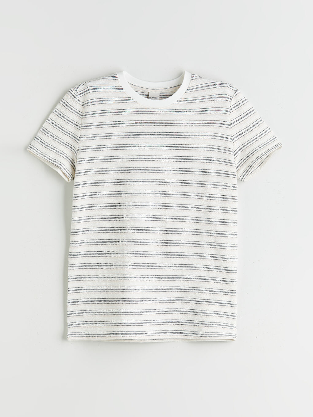 LCW Kids Crew Neck Striped Boys' T-Shirt -S5R745Z4-LEN