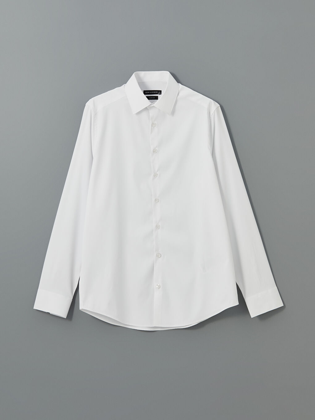 Beyaz Slim Fit Uzun Kollu Erkek Gömlek-9