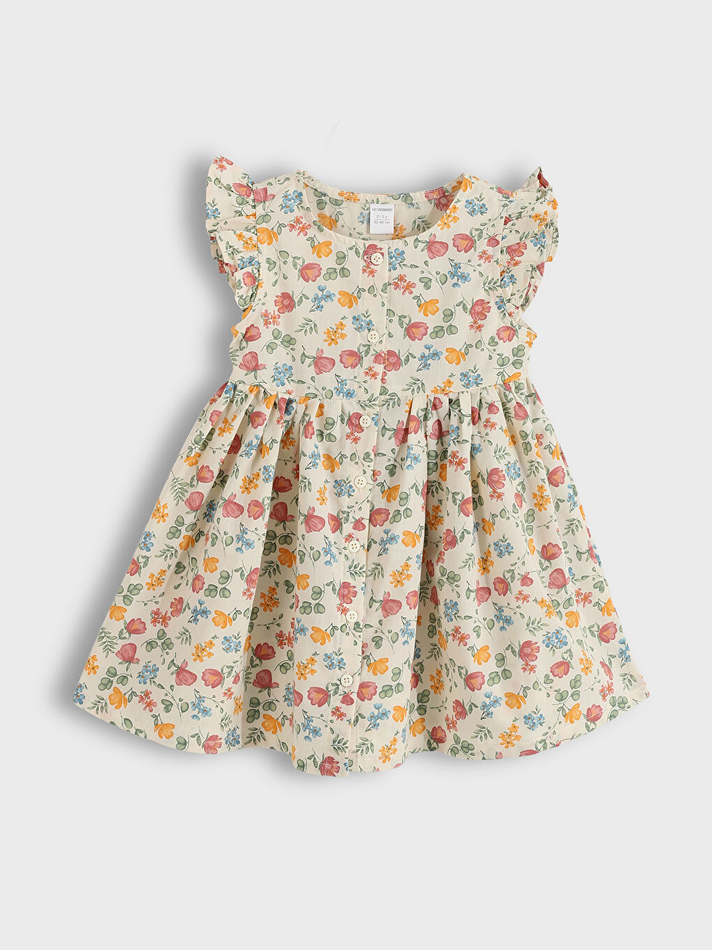 Crew Neck Baby Girls' Dress